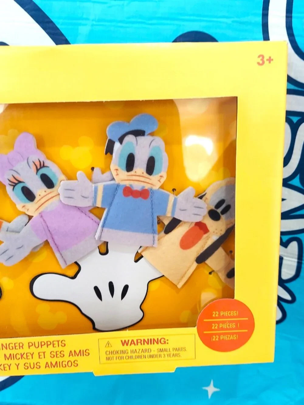 New Disney Finger Puppets Mickey & Friends, 6 soft felt puppets Disney Parks USA